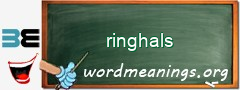 WordMeaning blackboard for ringhals